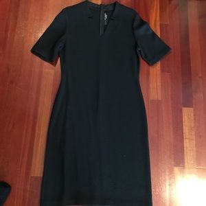St John Caviar V-Neck black dress